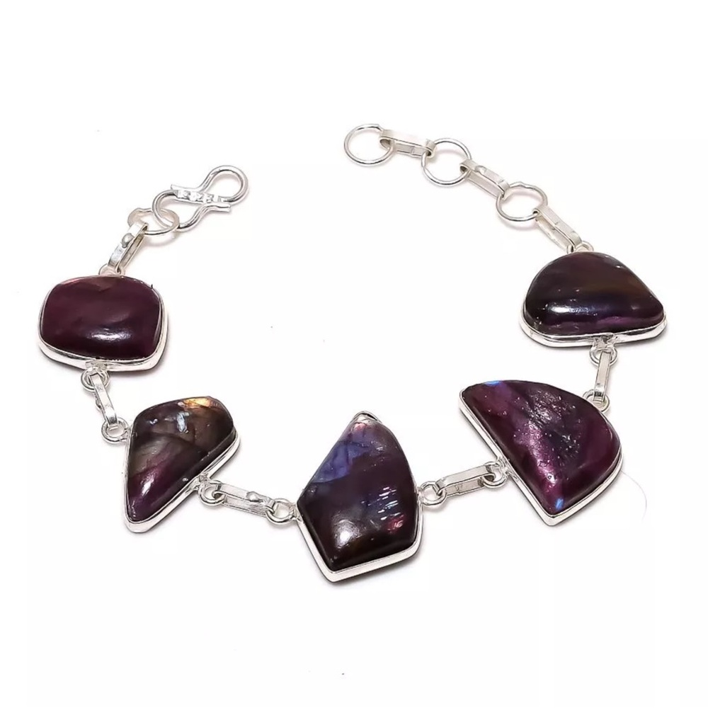 Labradorite silver bracelets